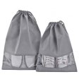 Custom non woven drawstring shoe bags