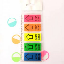 Custom PET bookmark sticky note with ruler