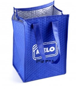 Custom non woven dotted aluminum cooler bags