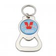 Custom logo metal bottle opener keychains