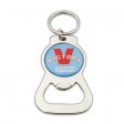 Custom logo metal bottle opener keychains