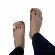 Custom disposable cardboard sticky feet for spray tanning salon