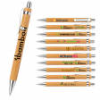Custom logo wood bamboo pens