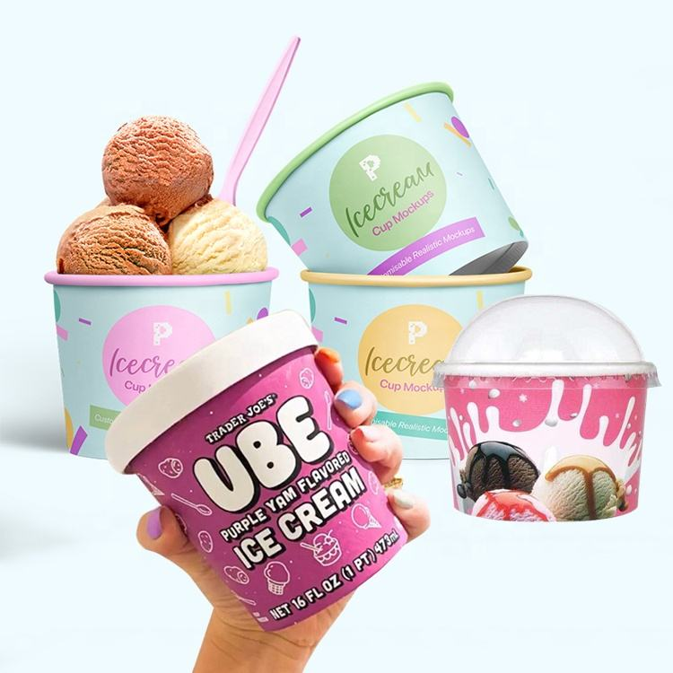 Custom ice cream cups